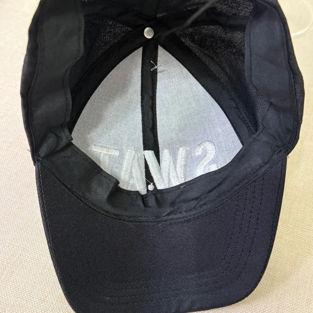 SWAT COP Embroidered Baseball Cap Black Snapback
